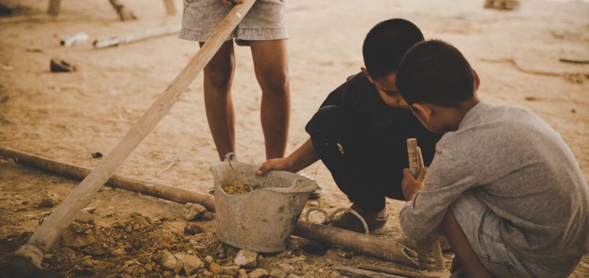 Childhood trauma caused by child labour.